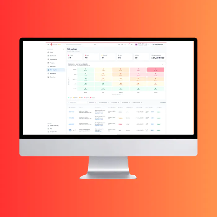 Project Governance Reporting Dashboard For Risk Management